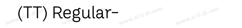 华文细黑(TT) Regular字体转换